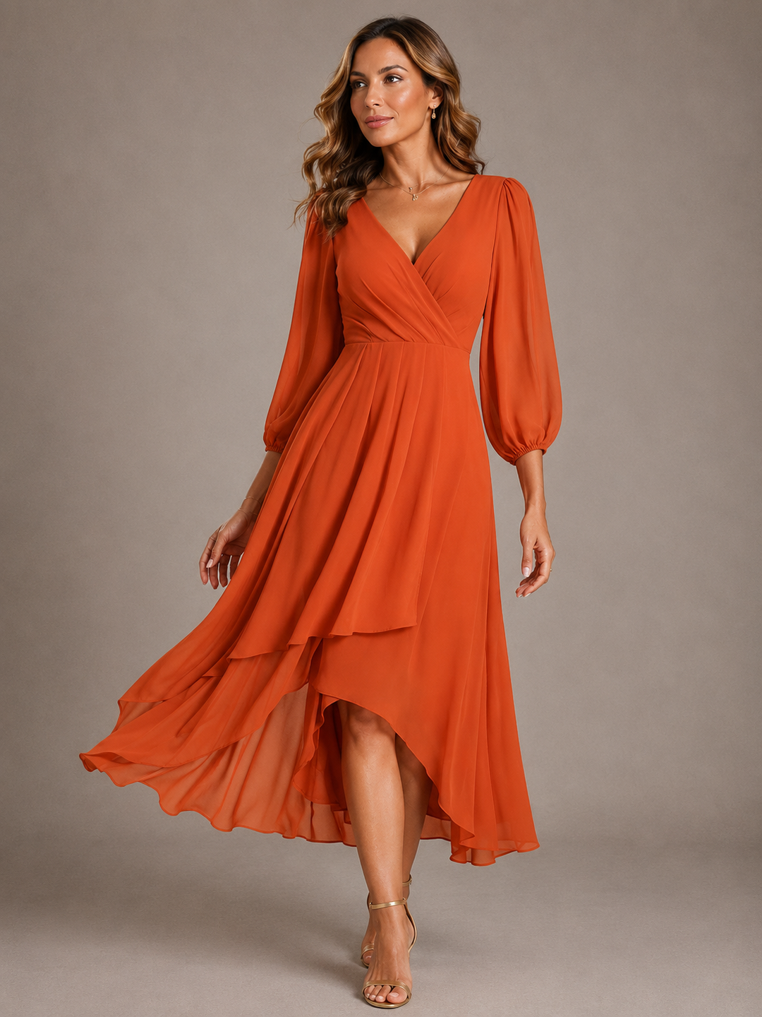 ANOUK | V-NECK LONG DRESS FOR WOMEN