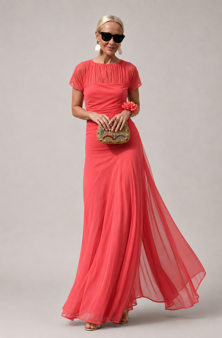 DAVINA | CHIFFON DRESS FOR WOMEN