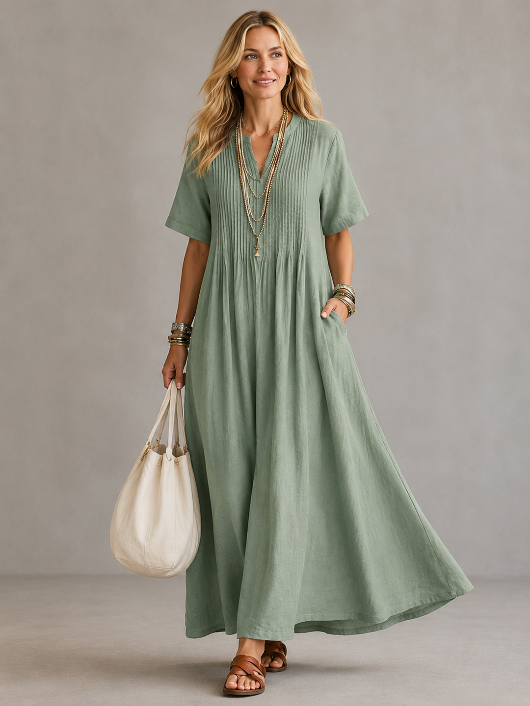 VESNA | PLEATED DRESS FOR WOMEN