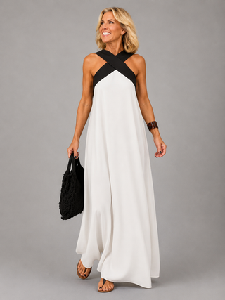 NATALYA | CROSS ELEGANCE MAXI DRESS FOR WOMEN