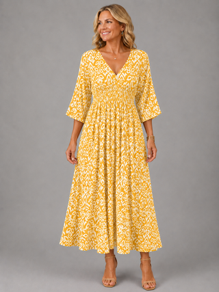 TABITHA | BOHEMIAN FLOW MIDI DRESS FOR WOMEN