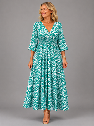 LUCIENNE | BOHEMIAN FLOW MIDI DRESS FOR WOMEN