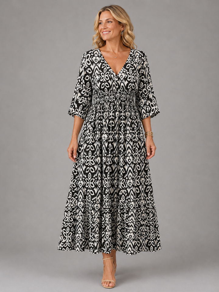 LUCIENNE | BOHEMIAN FLOW MIDI DRESS FOR WOMEN