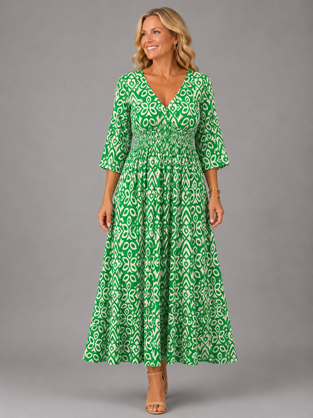 TABITHA | BOHEMIAN FLOW MIDI DRESS FOR WOMEN
