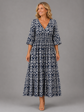 LUCIENNE | BOHEMIAN FLOW MIDI DRESS FOR WOMEN