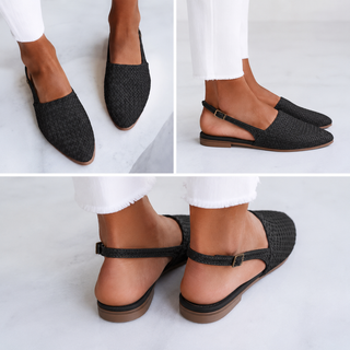 SIMONE | WOVEN SLINGBACK LOAFERS FOR WOMEN