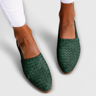 SIMONE | WOVEN SLINGBACK LOAFERS FOR WOMEN