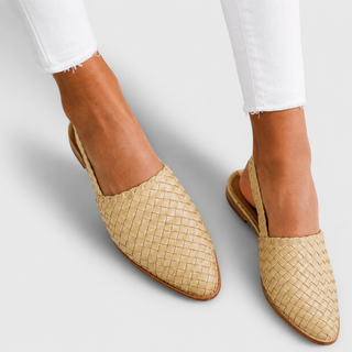 SIMONE | WOVEN SLINGBACK LOAFERS FOR WOMEN
