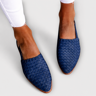 SIMONE | WOVEN SLINGBACK LOAFERS FOR WOMEN