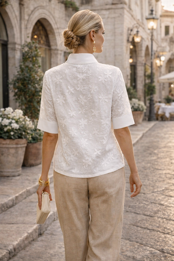NICOLETTE | FLORAL EMBROIDERED BLOUSE FOR WOMEN