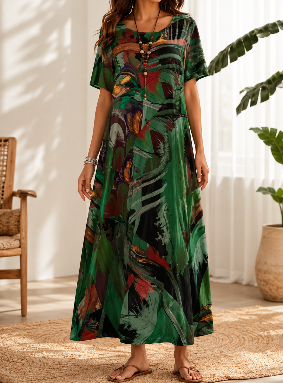 SABINE | CHIFFON MIDI DRESS FOR WOMEN