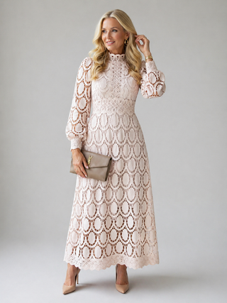 CARLOTTA | LACE MIDI DRESS FOR WOMEN