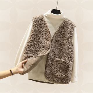 PRIMROSE | TEDDY FLEECE VEST FOR WOMEN