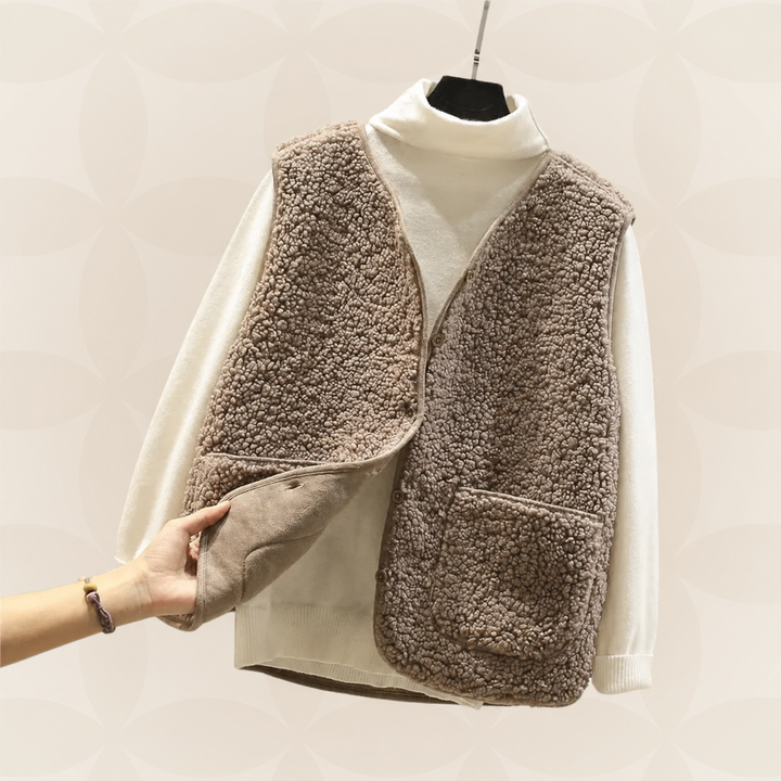PRIMROSE | TEDDY FLEECE VEST FOR WOMEN