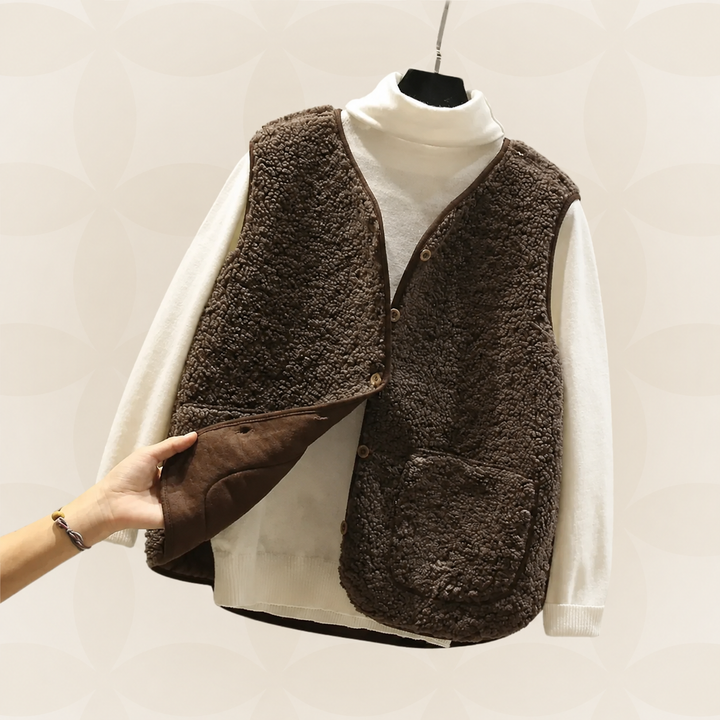 PRIMROSE | TEDDY FLEECE VEST FOR WOMEN