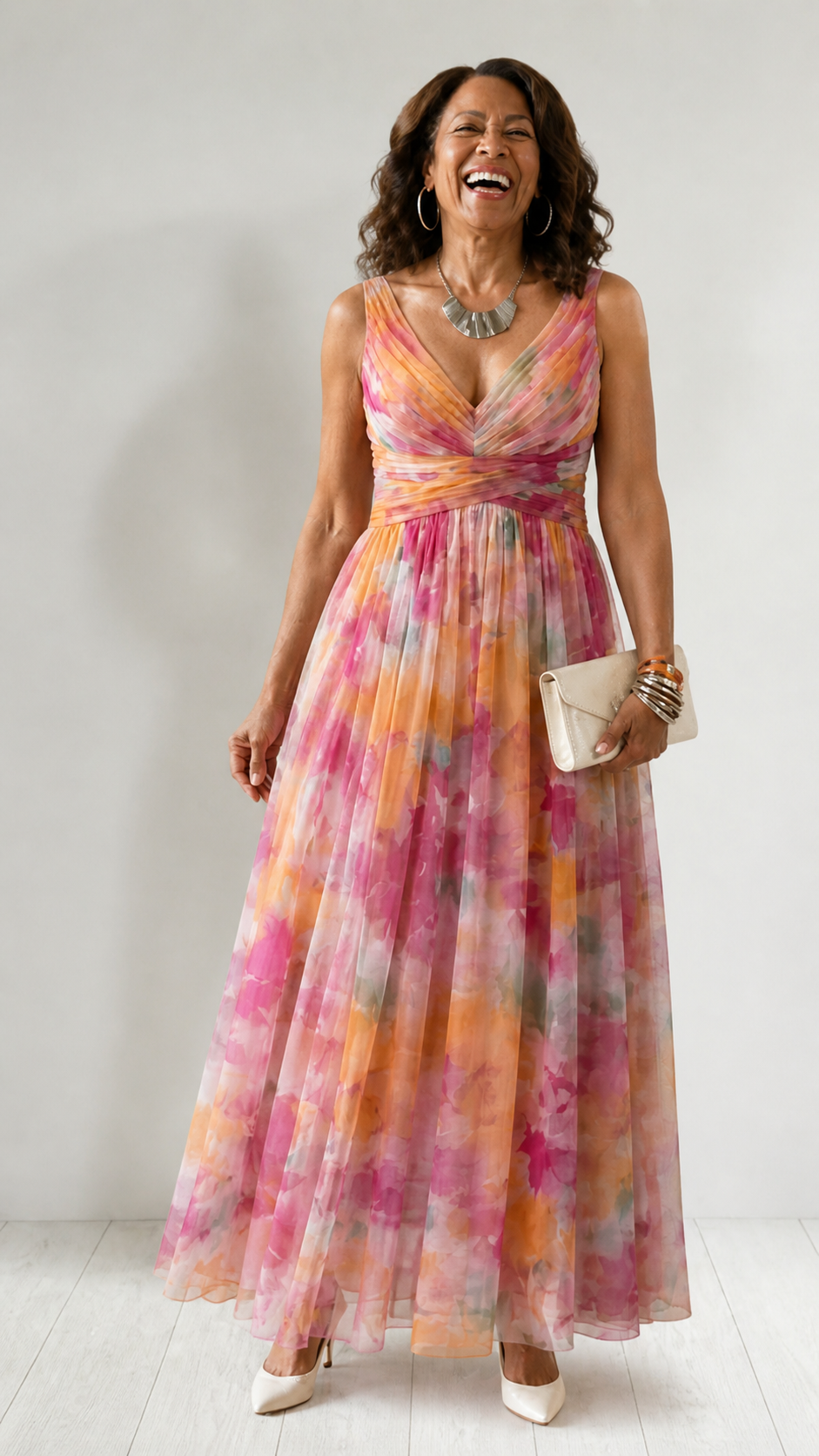 KLARA | SOFT WRAP MAXI DRESS FOR WOMEN