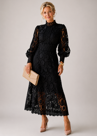 CARLOTTA | LACE MIDI DRESS FOR WOMEN