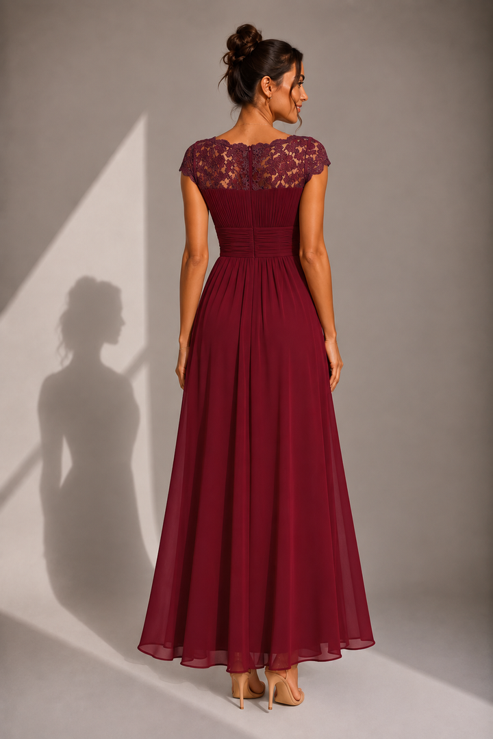 SEVERINE | LACE BODICE MAXI DRESS FOR WOMEN
