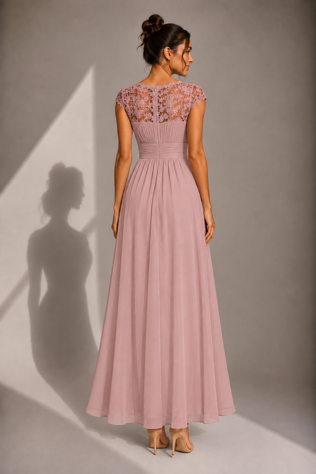 SEVERINE | LACE BODICE MAXI DRESS FOR WOMEN