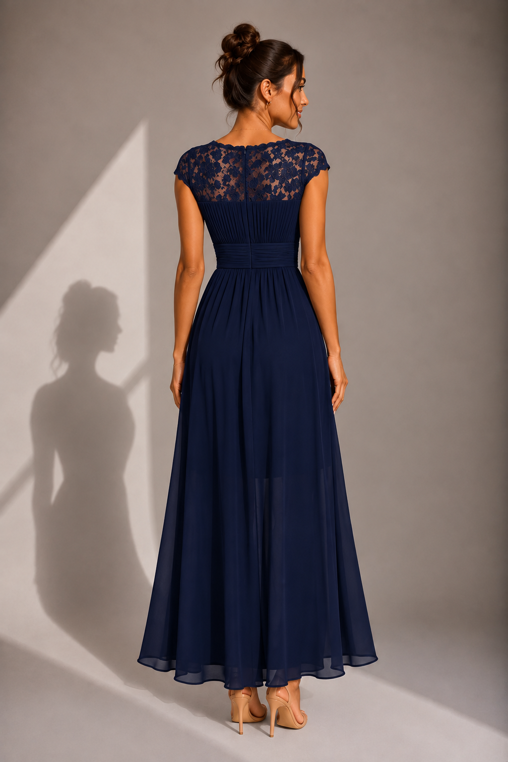 SEVERINE | LACE BODICE MAXI DRESS FOR WOMEN