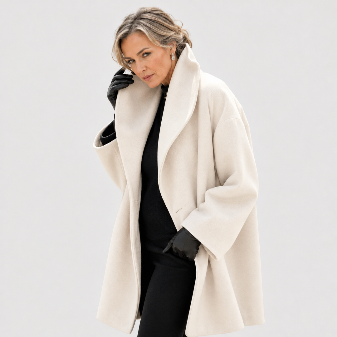 BRIGITTA | OVERSIZED WIDE-COLLAR WINTER COAT FOR WOMEN
