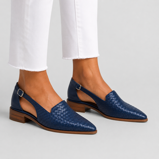 SIMONE | WOVEN SLINGBACK LOAFERS FOR WOMEN