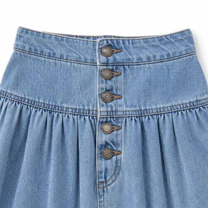 ROMELLA | HIGH WAISTED DENIM SKIRT FOR WOMEN