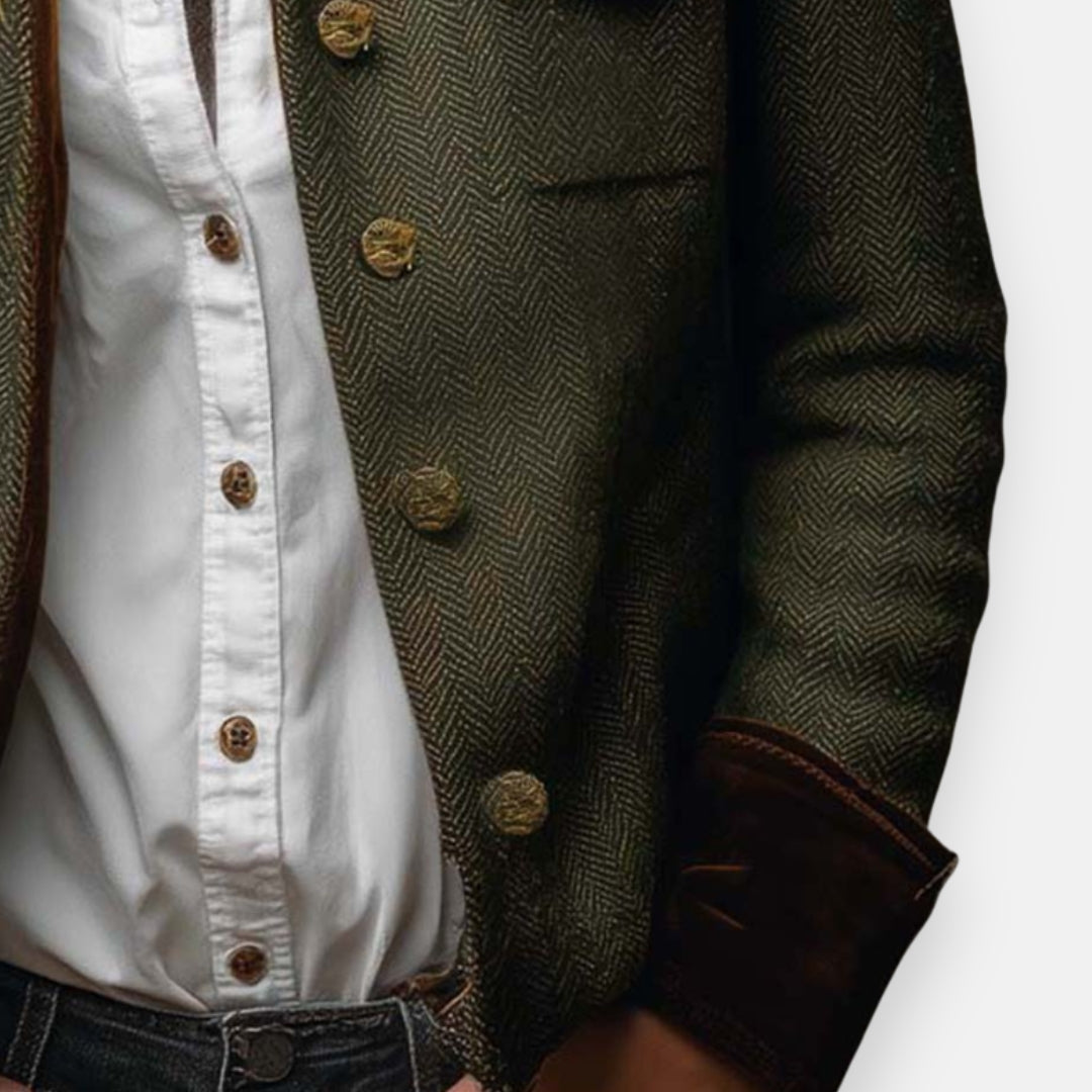 GERALDINE | TWEED VELVET JACKET FOR WOMEN