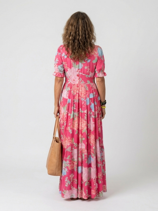 COLETTE | FLORAL V-NECK MAXI DRESS FOR WOMEN