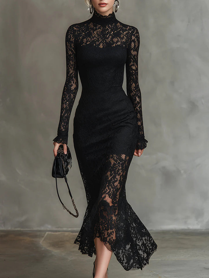CLARISSA | LACE FISHTAIL MAXI DRESS FOR WOMEN