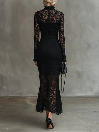 CLARISSA | LACE FISHTAIL MAXI DRESS FOR WOMEN