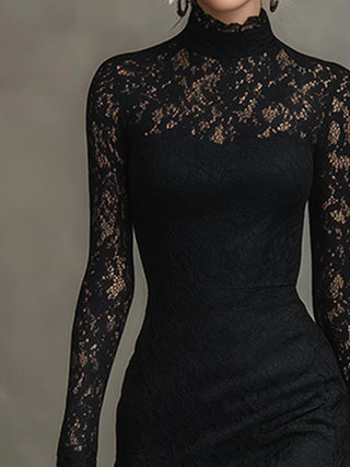 CLARISSA | LACE FISHTAIL MAXI DRESS FOR WOMEN
