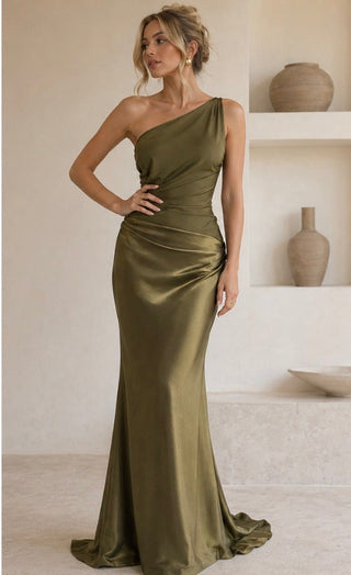 LAVINIA | MAXI GUILT SATIN DRESS FOR WOMEN
