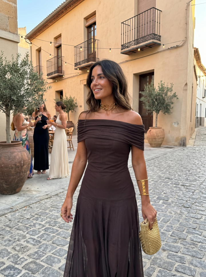 ILONA | ONE-SHOULDER PRINT MAXI DRESS FOR WOMEN