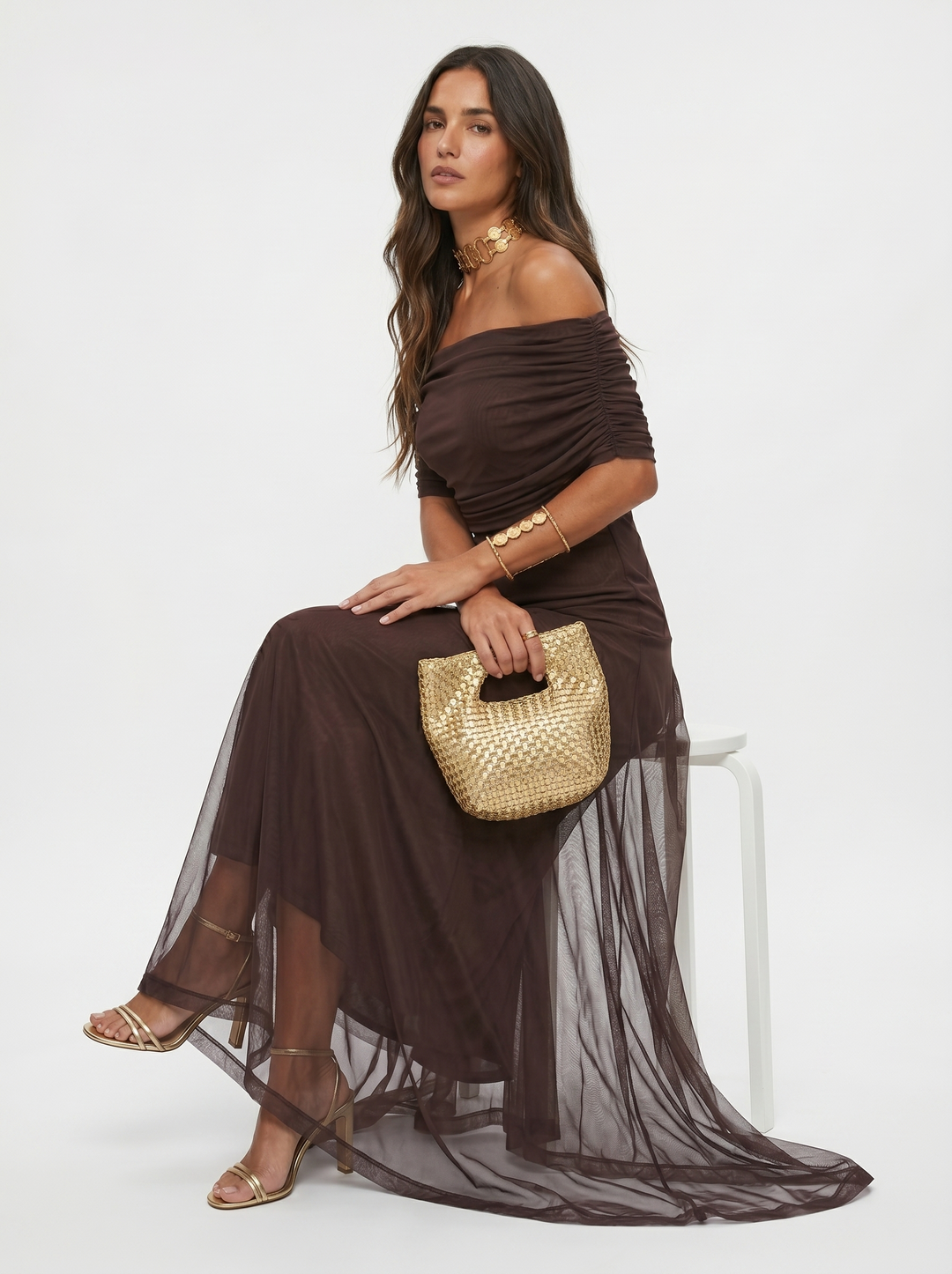 ILONA | ONE-SHOULDER PRINT MAXI DRESS FOR WOMEN