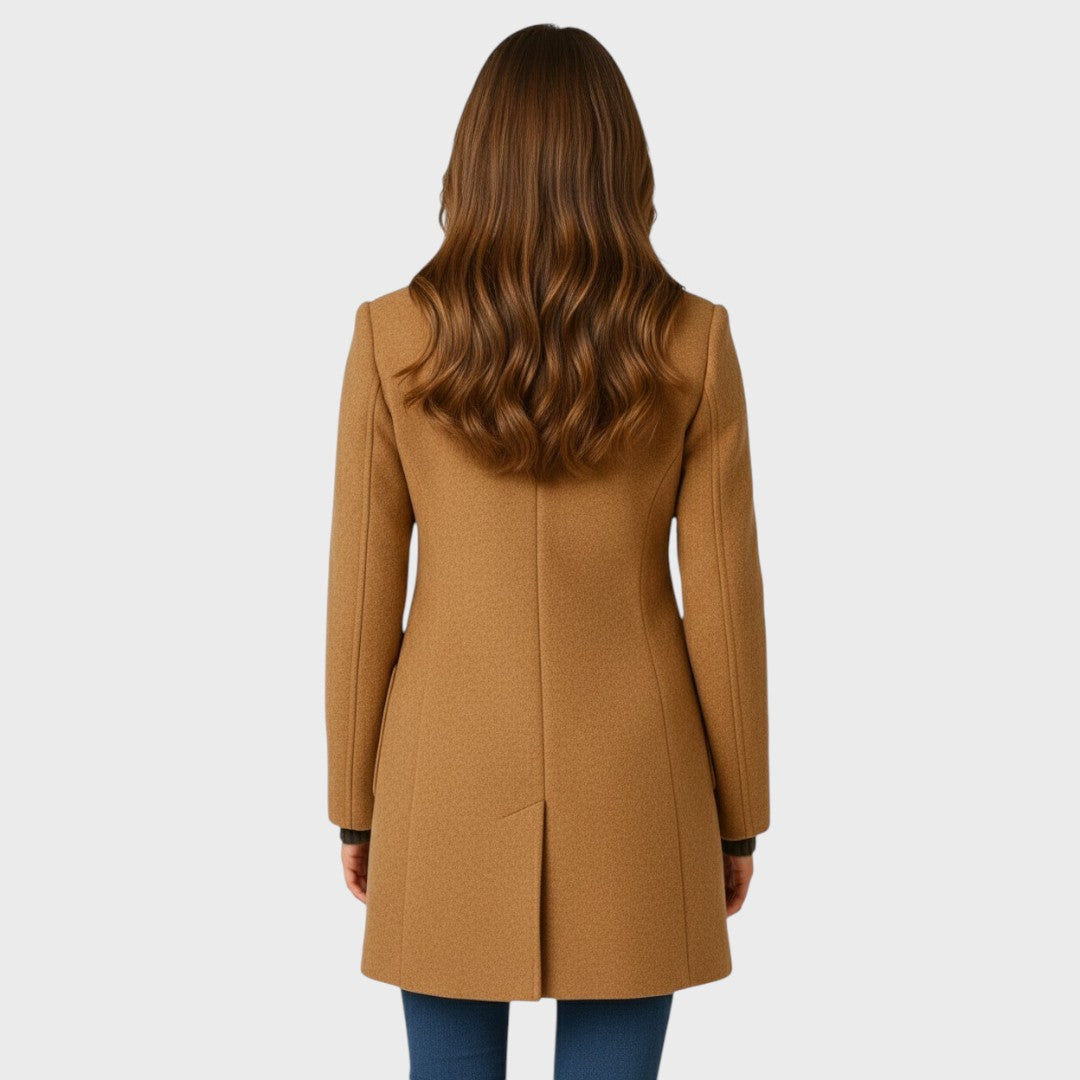 DELORES | STRUCTURED STAND COLLAR COAT FOR WOMEN