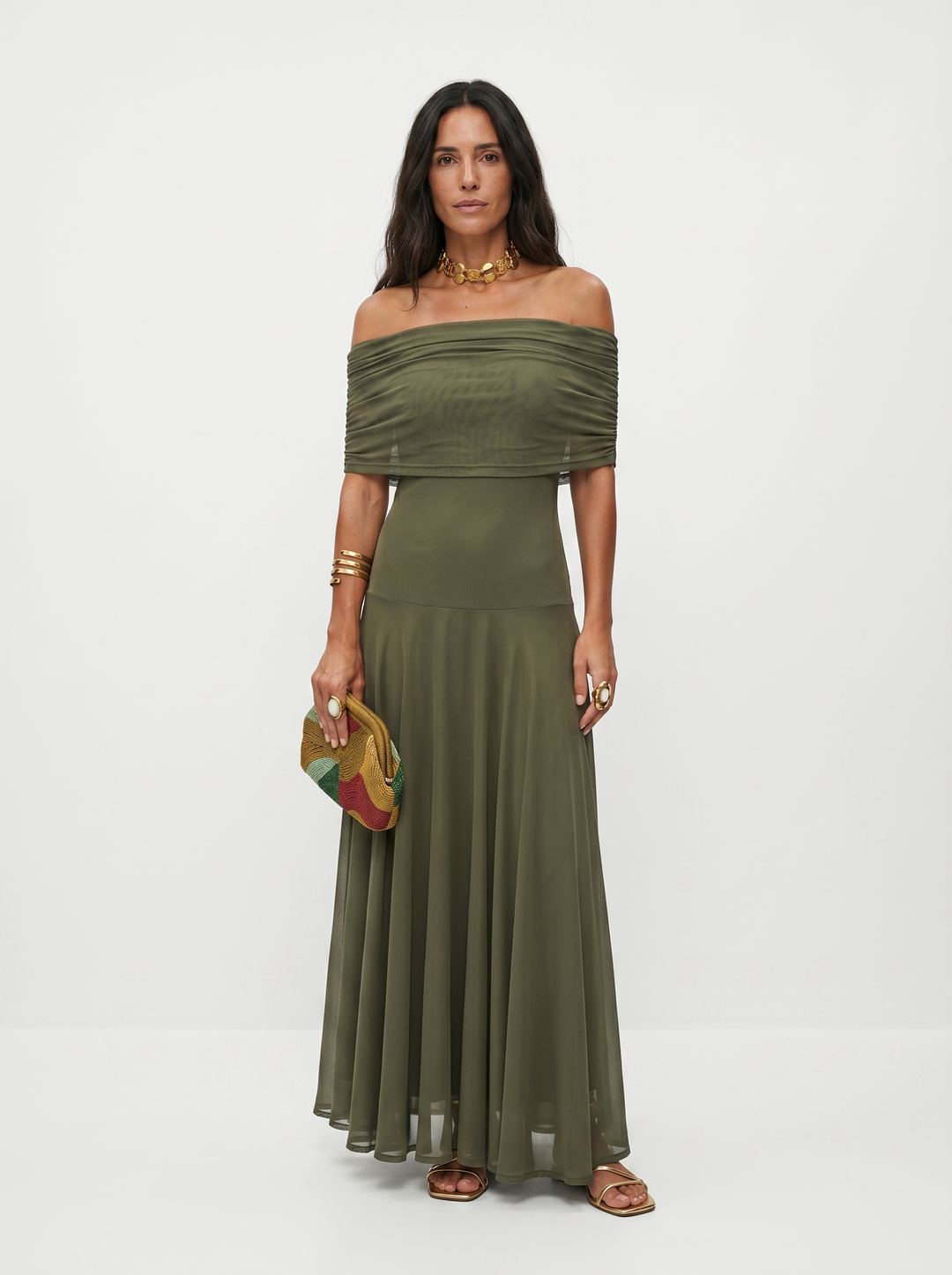 ILONA | ONE-SHOULDER PRINT MAXI DRESS FOR WOMEN