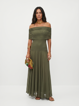 ILONA | ONE-SHOULDER PRINT MAXI DRESS FOR WOMEN