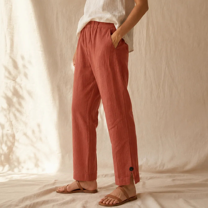 LINORA | STRAIGHT LEG ANKLE PANTS FOR WOMEN
