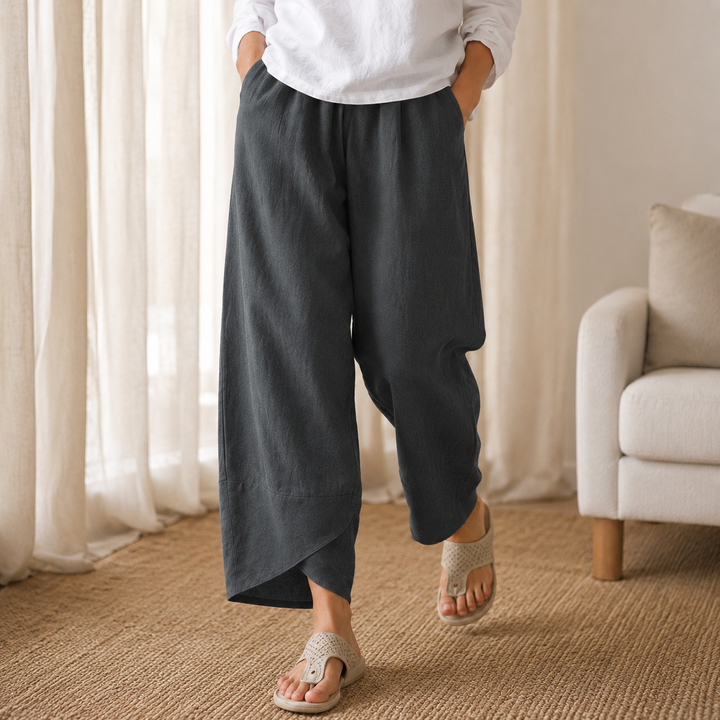 SOLIVIA | CROPPED WIDE LEG PANTS FOR WOMEN