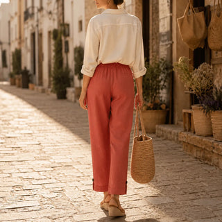 LINORA | STRAIGHT LEG ANKLE PANTS FOR WOMEN