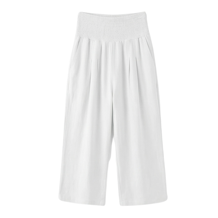 COASTELLA | SMOCKED-WAIST WIDE-LEG CULOTTES TROUSERS FOR WOMEN