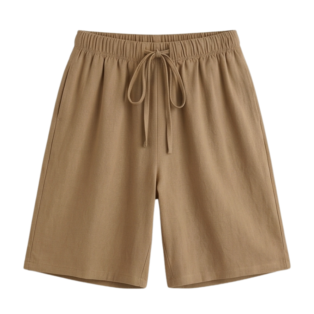 LUMERA | WIDE-LEG DRAWSTRING SMOCKED SHORTS FOR WOMEN