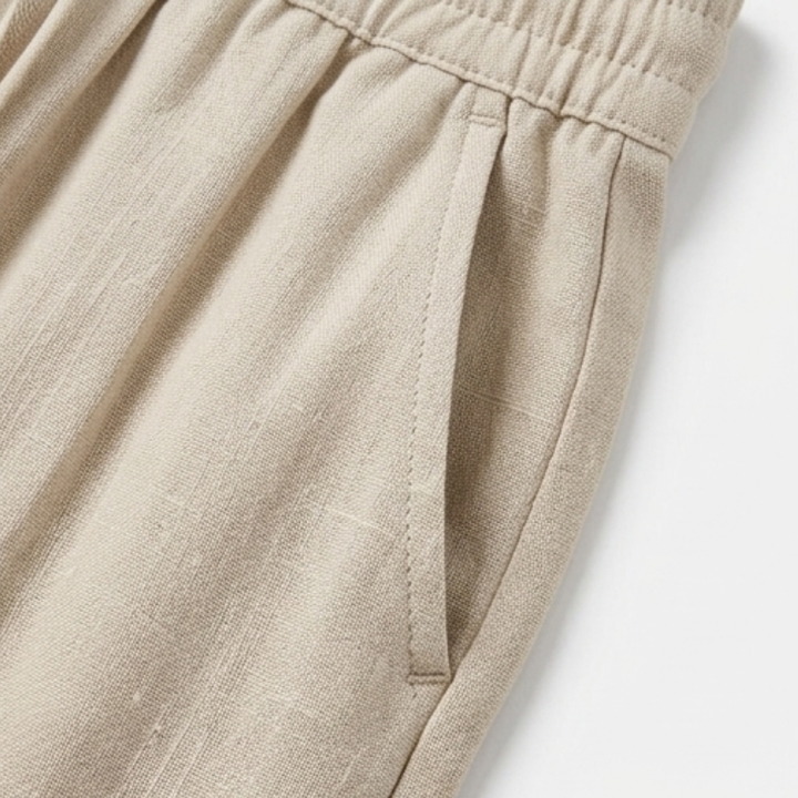 LINARA | WIDE LEG LINEN TROUSERS FOR WOMEN