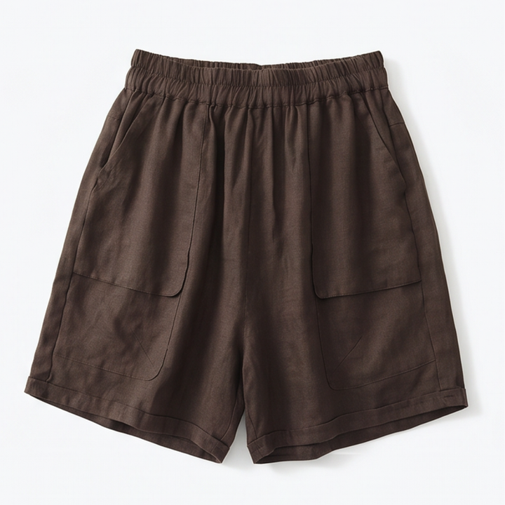 LINORA | LOOSE DEEP POCKETS SHORTS FOR WOMEN