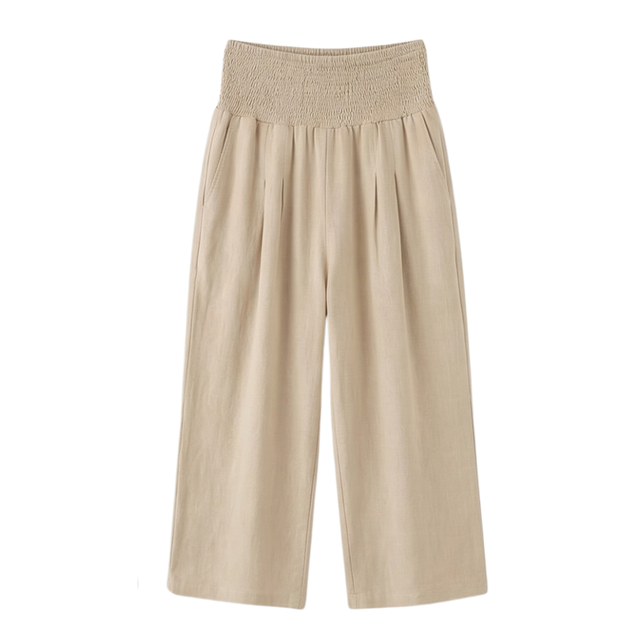 COASTELLA | SMOCKED-WAIST WIDE-LEG CULOTTES TROUSERS FOR WOMEN