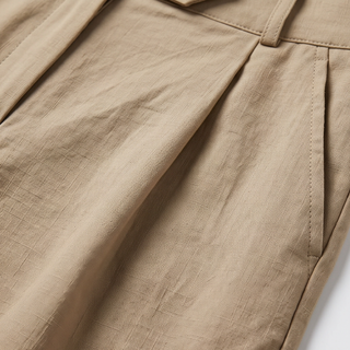 LUNAVIA | HIGH-WAIST PLEATED SHORTS FOR WOMEN