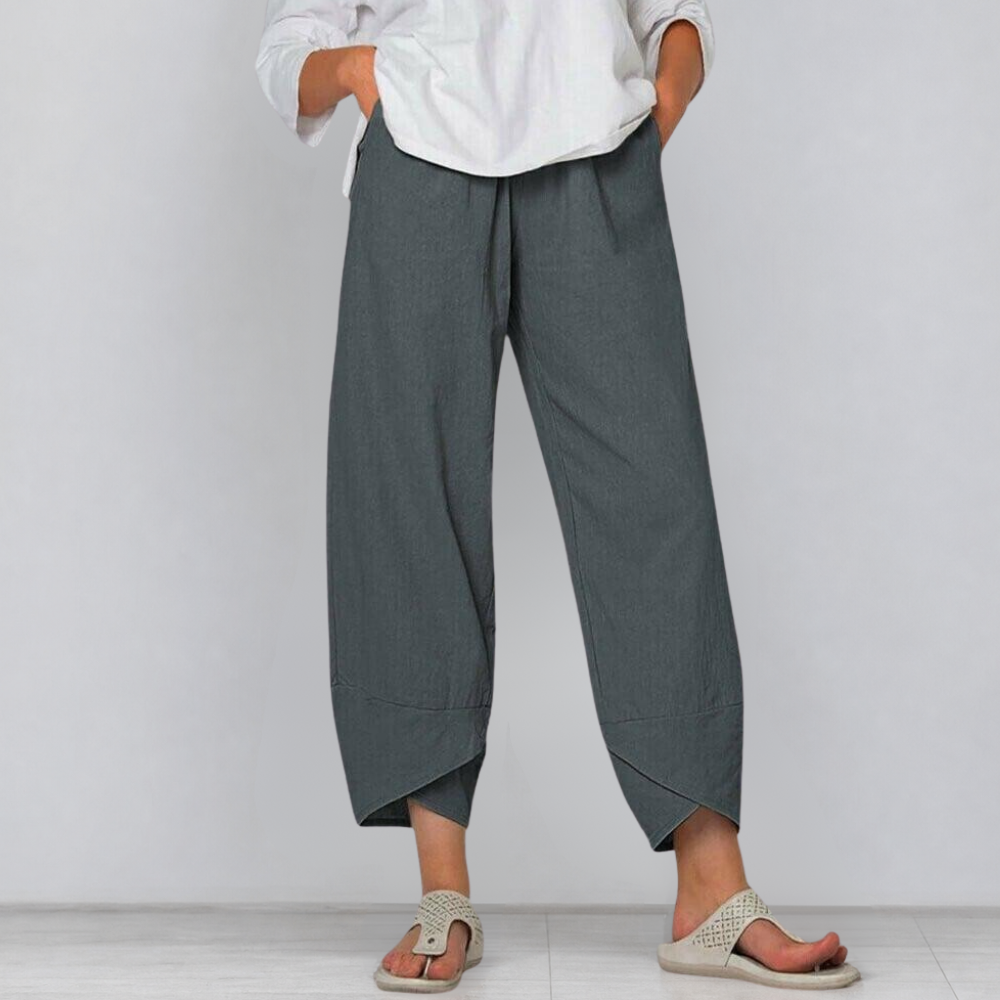 SOLIVIA | CROPPED WIDE LEG PANTS FOR WOMEN