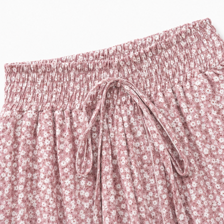 SOLAVIE | SMOCKED WIDE LEG PANTS FOR WOMEN