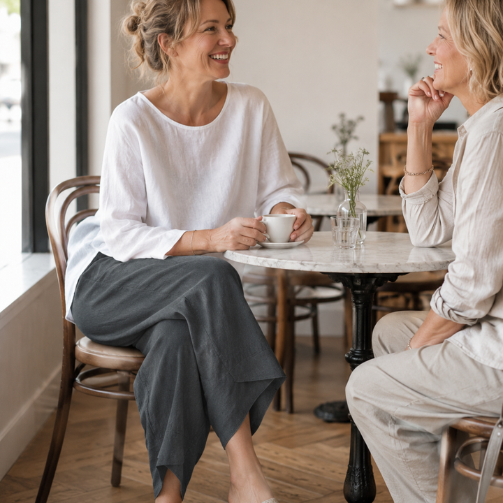 SOLIVIA | CROPPED WIDE LEG PANTS FOR WOMEN